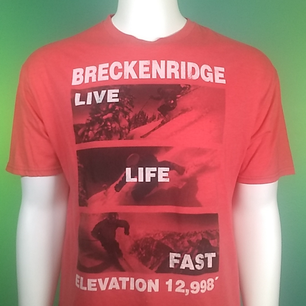 Breckenridge Live Life Fast tee